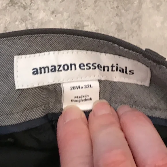 Amazon Essentials Men’s Gray Dress Pant - Picture 2 of 5